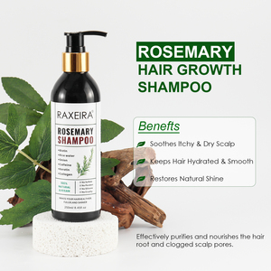 Shampoo à l'huile d'argan et de romarin en marque privée, vegan, naturel, antipelliculaire, réparateur, pour cheveux secs et favorisant une croissance durable des cheveux - Product Image 2