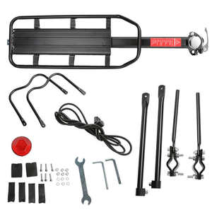 Portaequipajes Trasero de Aluminio para <span class=keywords><strong>Bicicleta</strong></span> de Montaña/Carretera, Desmontaje Rápido, Accesorios para <span class=keywords><strong>Bicicleta</strong></span>, Color Negro, Gran Venta - Product Image 4