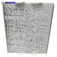 Nouveau panneau perforé en aluminium CNC moderne ignifuge couleur personnalisée pour la décoration murale extérieure