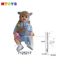 Poupée Bébé Reborn Réaliste Mignonne de 22 Pouces en Vinyle et Silicone pour Filles, Cadeau pour Enfants - Offre Spéciale Belinda