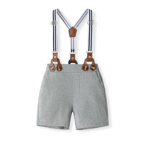 Conjunto de Fiesta de Cumpleaños para Niño Pequeño 2025, Traje de <span class=keywords><strong>Caballero</strong></span> para Bebé de <span class=keywords><strong>Primer</strong></span> Grado, Sombrero, Correa, Pantalones, Ropa - Product Image 4