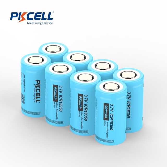 High Capacity 18350 1000mAh 3.7V Li-ion Battery for High Lumen Flashlight Factory Direct