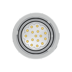 Conector Rápido Automotriz M23 Hembra Push-Pull para Señal y Alimentación, Conectable en Campo, de Latón Chapado en Oro/Plata, 17 Pines IEC - Product Image 3