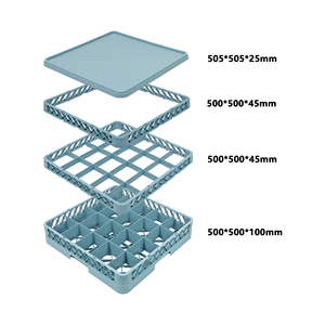JOIN 500*500*100 Portabilidad comercial Estante de cristalería de plástico Estante de plástico para copas de vino Estante de secado <span class=keywords><strong>Push</strong></span>-pull - Product Image 2