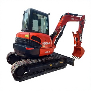 รถขุดญี่ปุ่นมือสองแท้ 5.5 ตัน 5 ตัน ยี่ห้อ Kubota รุ่น U55 ชั่วโมงการทำงานต่ำ รถขุดขนาดเล็กมือสอง U55-4 KX155 KX161 KX163 ขาย - Product Image 1