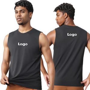 Camiseta deportiva de secado rápido para hombres activos, entrenamiento muscular y ropa deportiva, tanques de Fitness - Product Image 5