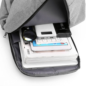 Large Capacity Oxford Polyester Password Lock <b>Laptop</b> <b>Backpack</b> Physiological Curve Back Zipper Closure Waterproof Anti-Theft - Product Image 4