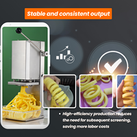Vente chaude 10.5Kg mandoline trancheuse haute efficacité économie de travail spirale puce coupe-pomme de terre pour la vente en gros