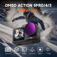 Kit de filtres à densité neutre en verre optique multicouche ND8 ND16 ND32 ND64 pour objectif d'appareil photo DJI Osmo Action 5 Pro 4 3