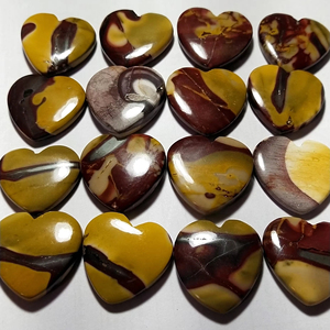 มูไคต์ แจสเปอร์ รูปหัวใจ คุณภาพดีที่สุด สำหรับทำเครื่องประดับสร้อยคอ ราคาขายส่ง - Product Image 1