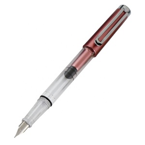 Penne Stilografiche di Alta Qualità con Pennino <span class=keywords><strong>Fine</strong></span> e Sistema di Riempimento a Pistone, <span class=keywords><strong>Penna</strong></span> Trasparente Sottile con Pistone, Senza Confezione Tubolare - Product Image 3