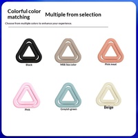 Ensemble d'haltères triangulaires en caoutchouc, revêtement en caoutchouc, pour salle de sport, maison, yoga, pilates, haltères colorés en silicone moulé par injection, logo personnalisé rose