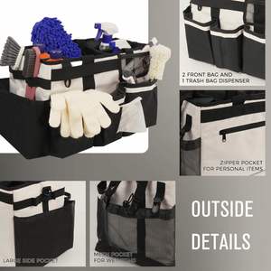 Wearable <b>Cleaning</b> <b>Caddy</b>, <b>Cleaning</b> <b>Caddy</b> Supplies Organizer with Handle & Shoulder Straps for Housekeepers - Product Image 3