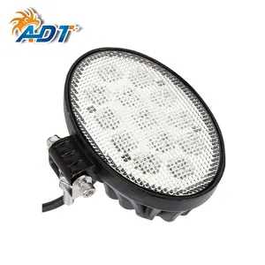 ADT 24V Super bright outdoor led working light car truck tractor square car off road vehicle oval auto led work lights