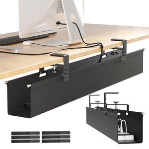 Grande sotto la scrivania cavo di gestione del vassoio di gestione del cavo sotto la scrivania senza trapano cavo per filo organizzatore - Product Image 1