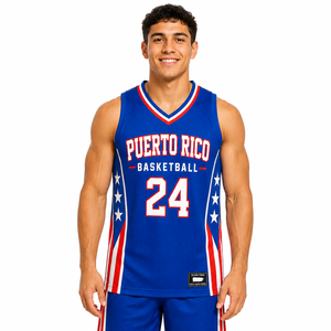 Maillot de basket-ball de Porto Rico personnalisé avec nom et numéro, maillot de sport en mesh, fierté de l'île, esprit d'équipe, vêtements - Product Image 2