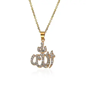 PUSHI 쥬얼리 아랍 이슬람 토템 알라 여성 엄마 매력 별자리 목걸이 세트 다이아몬드
