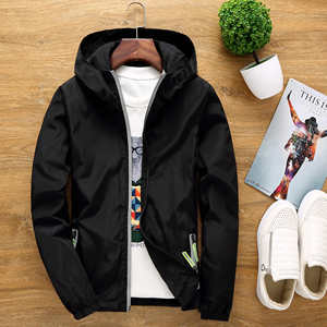 <strong>S</strong>-7XL Custom Logo Wind Breaker Waterproof Sports <strong>Jacket</strong> for <strong>Men</strong> and Women <strong>Plus</strong> <strong>Size</strong> Zipper Closure Breathable for Summer - Product Image 2