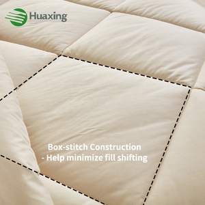 Tùy chỉnh sang trọng sợi nhỏ <span class=keywords><strong>Comforter</strong></span> tất cả các mùa Trắng Đôi Vua-Kích thước không gây dị ứng chần chải vải mềm Nhà - Product Image 6