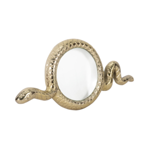 Scultura Decorativa in Metallo a Forma di Serpente con Lente d'Ingrandimento per Casa, Bagno, Tavolino da Caffè - Product Image 3