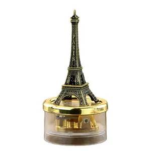 पेरिस के एफिल टॉवर एक्रिलिक Suppliers-पेरिस के एफिल टॉवर स्मारिका उपहार संगीत बॉक्स