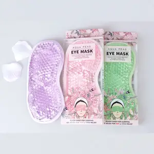 Custom Logo Dark Circles Sleep Cooling Eye Face Maskss Gel Beads Mask Cap