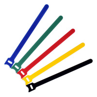 Attaches-câbles auto-adhésifs en polyester de 15 cm pour vêtements, fournis directement par l'usine ; Vente en gros en stock