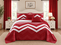 En stock : Ensemble de literie 8 pièces pour lit Queen/King, draps imprimés, drap-housse, rideaux et taies d'oreiller assortis