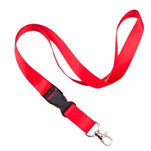 High Quality Personalized Custom <b>Polyester</b> Jacquard Neck Strap Detachable logo Silk Woven Embroidered <b>Lanyard</b> with Keyring - Product Image 2