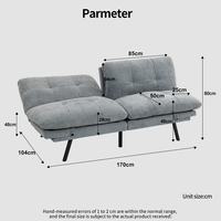Causeuse Canapé Love Seat Canapés Bouton Tufté Rembourré Petit Canapé pour Chambre Solide et Facile à Installer Love Seats Meubles