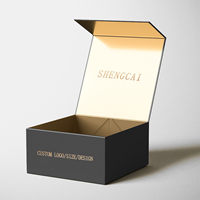 Caja magnética rígida dura de papel de cartón reciclable de tamaño personalizado, caja de regalo magnética plegable de lujo con tapa magnética
