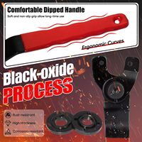 Kit d'outils pour meuleuse d'angle avec écrou à bride 5/8'-11, clé à broche réglable et 6 écrous de blocage