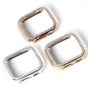 Funda dura de lujo para <span class=keywords><strong>Apple</strong></span> <span class=keywords><strong>Watch</strong></span>, funda a prueba de golpes con diseño de diamante de 38mm, 40mm, 42mm, 44mm, 41mm y 45mm - Product Image 2