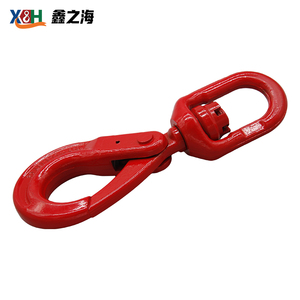 וו הרמה מסתובב כבד G80 עם תפס, וו הרמה מסתובב עם נעילה עצמית, וו הרמה מסתובב עם תפס, דרגה 80, וו הרמה מסתובב עם תפס, וו הרמה מסתובב עם תפס, וו הרמה מסתובב עם תפס, וו הרמה מסתובב עם תפס. - Product Image 3