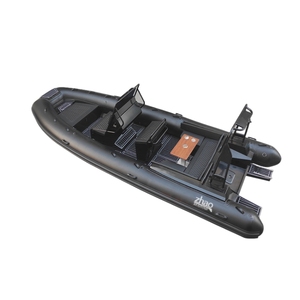 Yacht coque <span class=keywords><strong>rigide</strong></span> bateau à rames CE <span class=keywords><strong>semi</strong></span>-<span class=keywords><strong>rigide</strong></span> nervure 640 bateaux en aluminium soudé de luxe à vendre bateau zodiaque à plancher en aluminium - Product Image 2