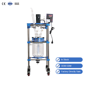For 5L Automatic Reaction <b>Kettle</b> 600W 220V Lab Chemical Synthesis Vessel with Motor and Glass Reactor High Safety - Product Image 1