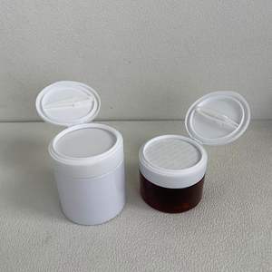 Frascos de plástico <span class=keywords><strong>para</strong></span> mascotas de 150ml con tapa abatible, exfoliantes cosméticos, tarros de mascarilla facial de barro <span class=keywords><strong>para</strong></span> el cabello con cuchara, tarro de almohadilla de tóner con pinzas - Product Image 3