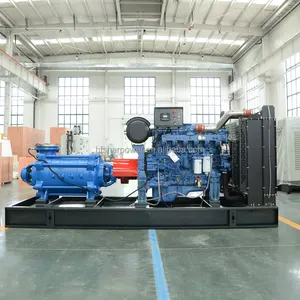 SHARPOWER批发商250kw柴油机直驱200M 200毫米尺寸扬程多级水泵套装价格表