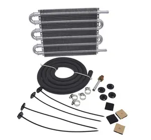 Kowze kit refrigerador automotivo universal, kit de refrigeração de óleo de alumínio com núcleo para motor mitsubishi toyota nissan mazda