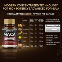 Vente directe, marque privée, complément énergétique pour homme, booster de puissance, booster naturel, pilules de racine de maca fortes, capsules de maca
