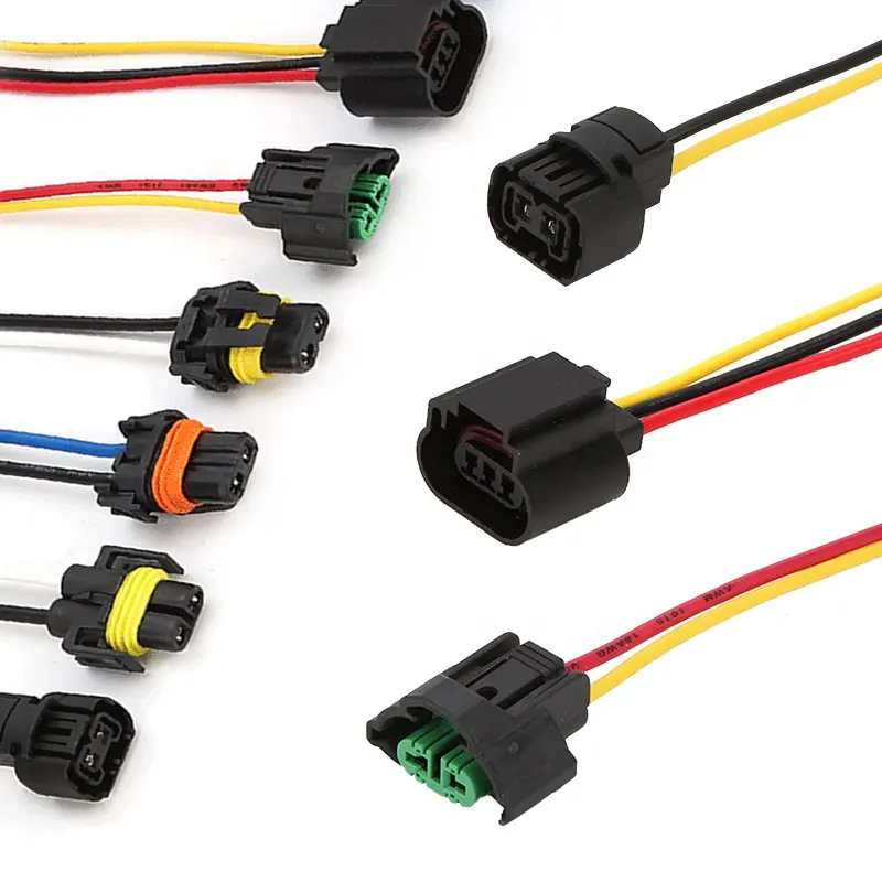 Custom 2 3 3 4 pin connettore elettrico Auto Automotive assemblaggio connettori femmina per autoveicoli