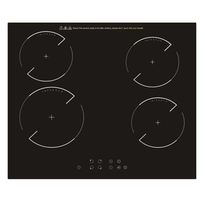 Cuisinière à induction multi-têtes commerciale, plaque vitrocéramique électrique 3000W, prise transfrontalière Europe/Royaume-Uni/États-Unis - Product Image 4