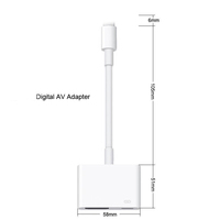 Vente en gros de lumière vers HDTV H-D affichage numérique AV TV câble adaptateur pour ip vers HDTV avec le câble d'écran