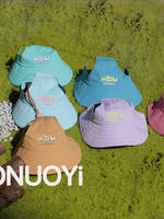 Chapeau Bob pour Chien en Nylon Respirant d'Été avec Sangle Mentonnière Réglable - Protection Anti-UV pour Activités de Plein Air et Pêche