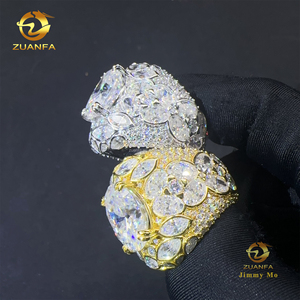 New Arrivals Pass Diamond Tester Fashion Iced Out Hip Hop Oval+Marquise Vvs1 <strong>Moissanite</strong> Diamond 925 Sterling Silver <strong>Man</strong> <strong>Ring</strong> - Product Image 5