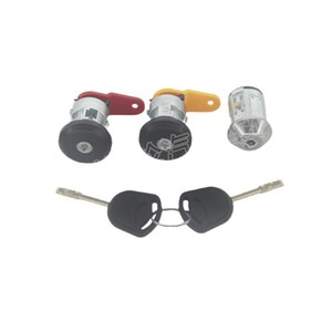 3N21-F22050-BB Ignition Switch <b>Lock</b> Cylinder For Ford Fiesta 2 <b>Keys</b> Stainless Steel Cylindrical <b>Lock</b> - Product Image 1