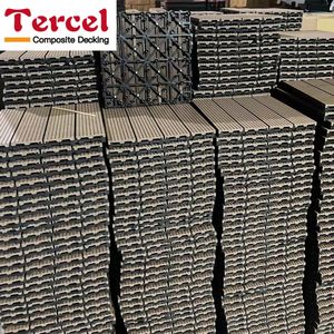 WPC Garden Terrace <b>Decking</b> Tiles Interlocking Outdoor Wood Plastic Composite Patio Floor Tiles - Product Image 6