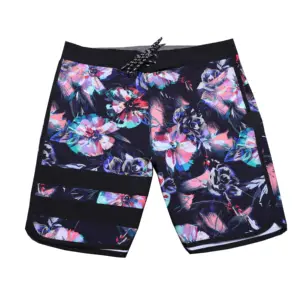 mens surf board shorts 4 way strech fabric Beach Swimming and Surfing Sports Beach Shorts