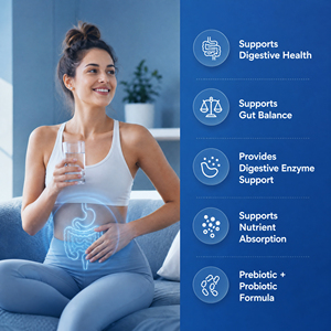 Enzimas Digestivas de Marca Privada OEM con Prebióticos + Probióticos en Cápsulas, Fórmula 3 en 1 para el Bienestar Intestinal, Apoyo al Intestino y a la Digestión - Product Image 3