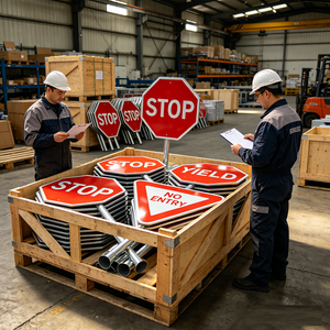 Panneaux de signalisation routière fournis par l'usine pour un grand projet en <span class=keywords><strong>Australie</strong></span> - Product Image 4